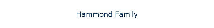 Hammond Family